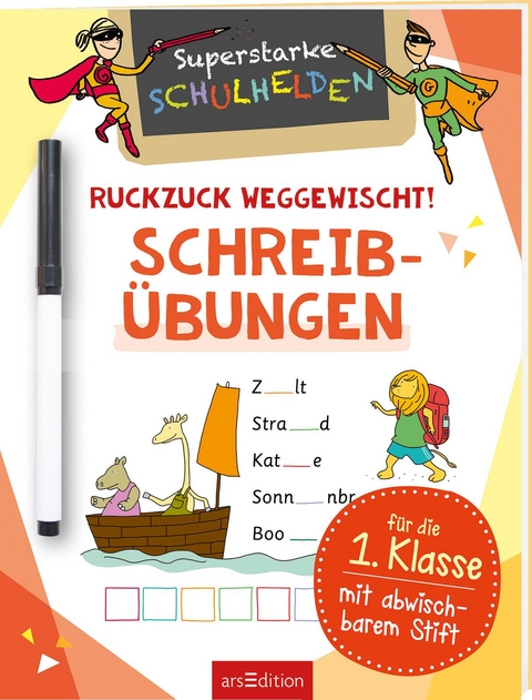 Superstarke Schulhelden &ndash; Ruckzuck weggewischt! Schreib&uuml;bungen