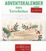 Display Adventskalender zum Verschicken (DIN A6) mit 24 T&uuml;rchen und Kuvert