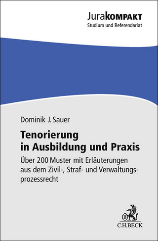 Tenorierung in Ausbildung und Praxis