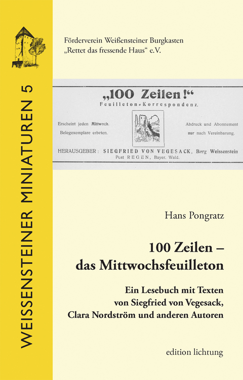 100 Zeilen &ndash; das Mittwochsfeuilleton - Hans Pongratz