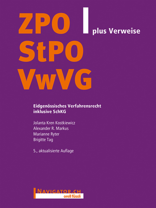 ZPO/StPO/VwVG plus Verweise