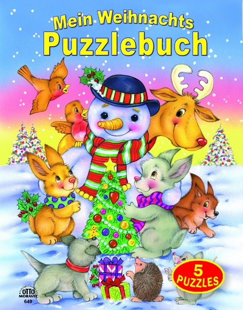 Mein Weihnachts-Puzzlebuch 5 Puzzles (12 teilig) mit gereimten Texten Blattst&auml;rke 3mm - S. H&uuml;ttenbrenner