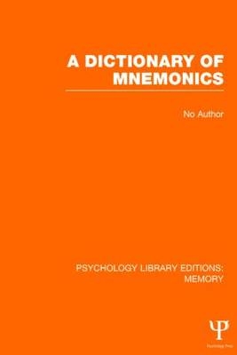Dictionary of Mnemonics (PLE: Memory) -  Various