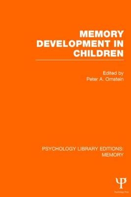 Memory Development in Children (PLE: Memory) - 