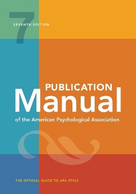 Publication Manual of the American Psychological Association - 
