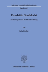 Das dritte Geschlecht. - Julia R&auml;dler