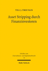 Asset Stripping durch Finanzinvestoren - Till J. Trouvain
