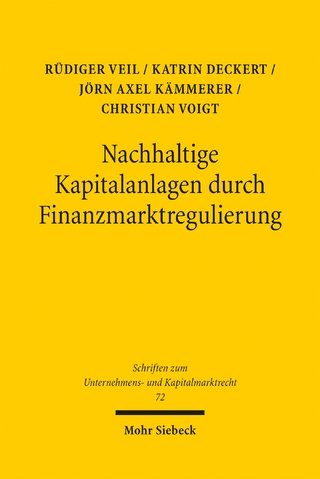 Nachhaltige Kapitalanlagen durch Finanzmarktregulierung