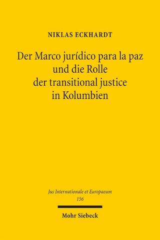 Der Marco jurídico para la paz und die Rolle der transitional justice in Kolumbien