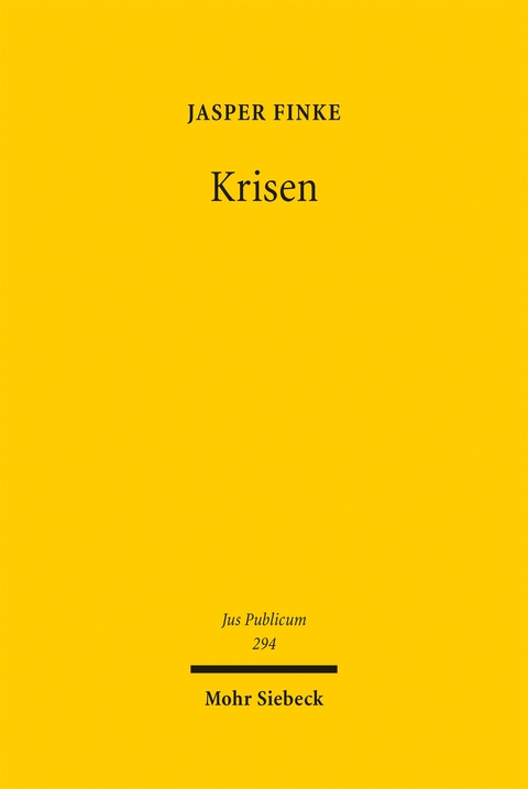 Krisen - Jasper Finke