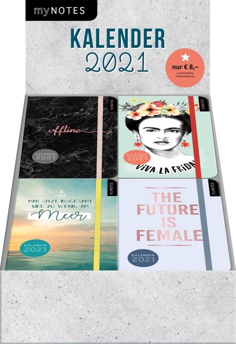 Display myNOTES Buchkalender 2021