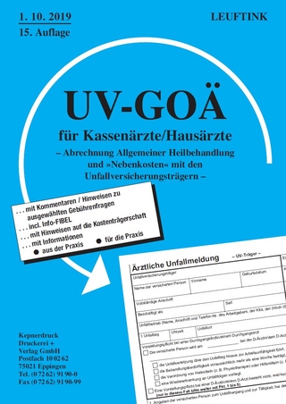 UV-GOÄ für Kassen-/Hausärzte