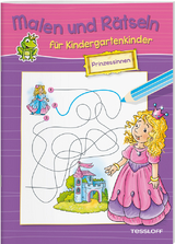 Malen und R&auml;tseln f&uuml;r Kindergartenkinder. Prinzessinnen