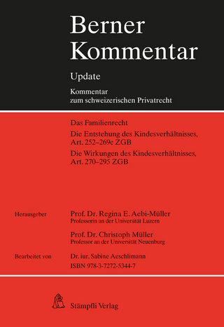 Kindesrecht, Art. 252-295 ZGB, 7. Ergänzungslieferung