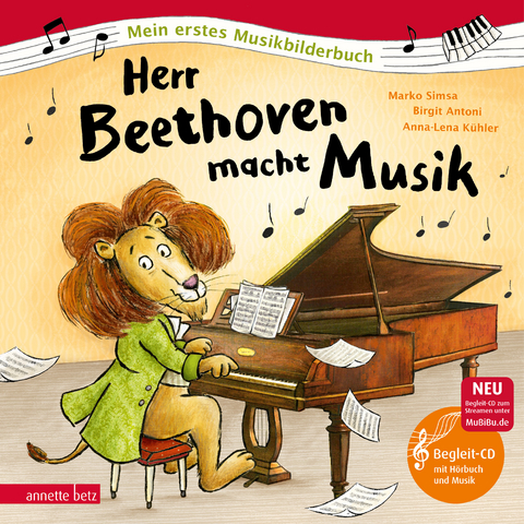 Herr Beethoven macht Musik (Mein erstes Musikbilderbuch mit CD und zum Streamen, Bd.) - Marko Simsa