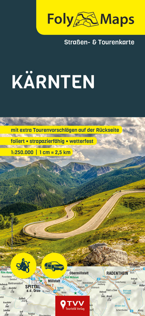 FolyMaps Karte K&auml;rnten 1:250 000