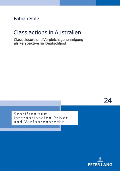 Class actions in Australien - Fabian Stitz