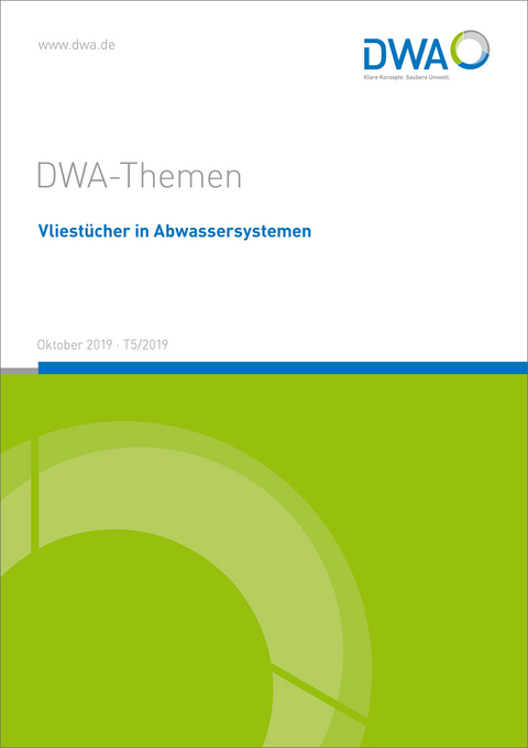 Vliest&uuml;cher in Abwassersystemen