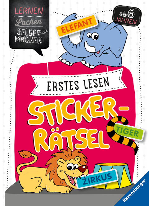 Erstes Lesen Sticker-R&auml;tsel ab 5 Jahren - Kirstin Jebautzke