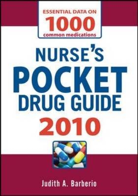 Nurse's Pocket Drug Guide 2010 -  Judith Barberio