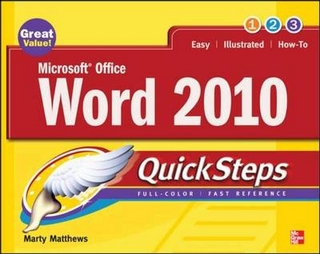 Microsoft Office Word 2010 QuickSteps