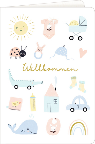 Grußkarten - Meine kleine Welt - Willkommen!