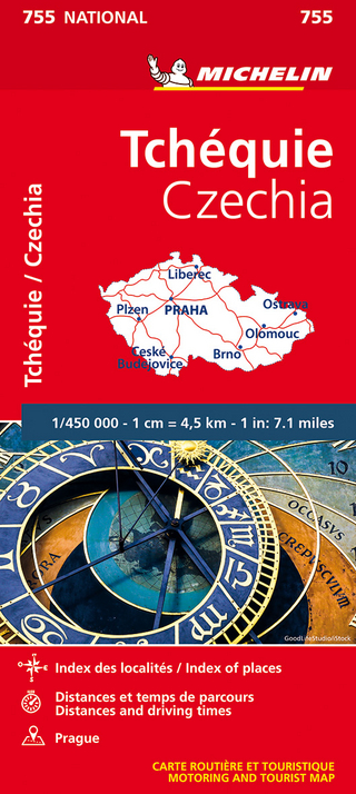 Czechia - Michelin National Map 755