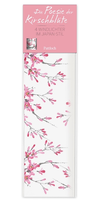 Die Poesie der Kirschblüte - 4 Windlichter im Japan-Stil