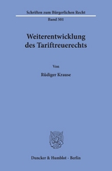 Weiterentwicklung des Tariftreuerechts. - R&uuml;diger Krause