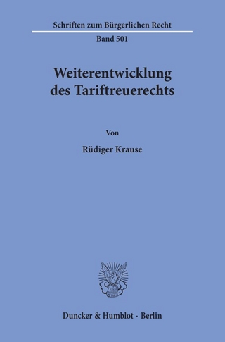Weiterentwicklung des Tariftreuerechts.