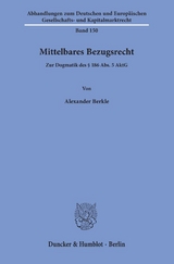 Mittelbares Bezugsrecht. - Alexander Berkle