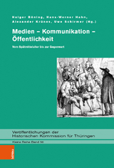 Medien &ndash; Kommunikation &ndash; &Ouml;ffentlichkeit - 