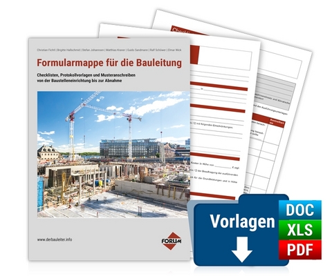 Formularmappe f&uuml;r die Bauleitung