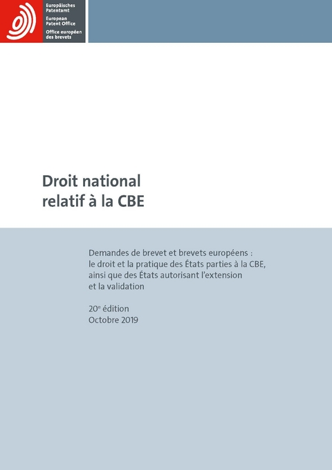 Droit national relatif &agrave; la CBE