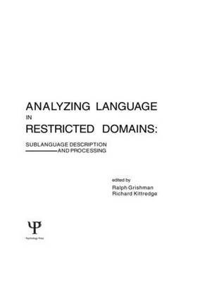 Analyzing Language in Restricted Domains - 