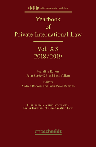 Yearbook of Private International Law Vol. XX – 2018/2019