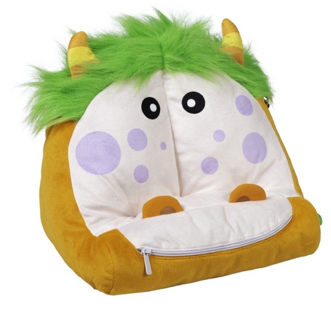 Bookmonster Deluxe Luca - Lesekissen - orange/gr&uuml;n/wei&szlig;