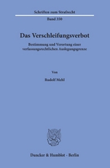 Das Verschleifungsverbot. - Rudolf Mehl