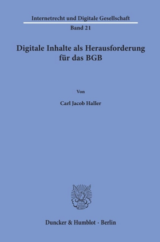 Digitale Inhalte als Herausforderung für das BGB.