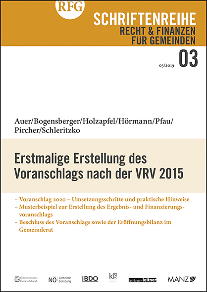 Erstmalige Erstellung des Voranschlags nach der VRV 2015 - Andreas Auer, Maria Bogensberger, Elisa Holzapfel, Hans-J&ouml;rg H&ouml;rmann, Christina Pfau, Gerhard Pircher, Christian Schleritzko