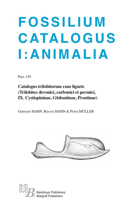 Fossilium Catalogus Animalia Pars 159 - Gerhard Hahn, Renate Hahn, Peter M&uuml;ller