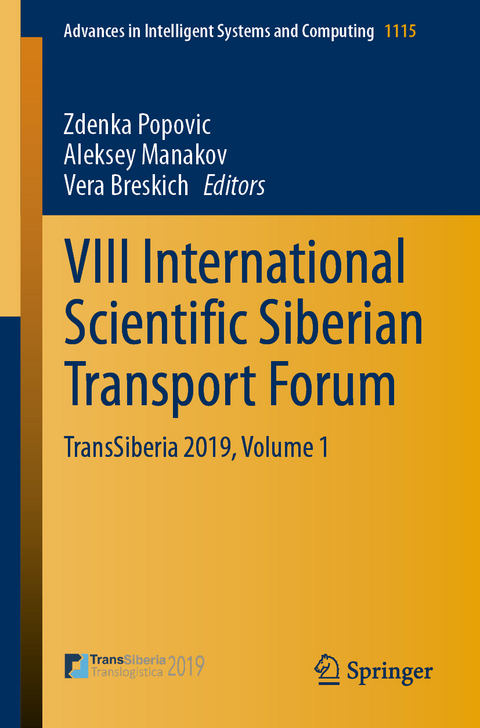 VIII International Scientific Siberian Transport Forum - 