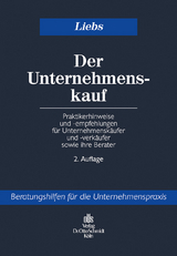 Der Unternehmenskauf - Liebs, Rüdiger