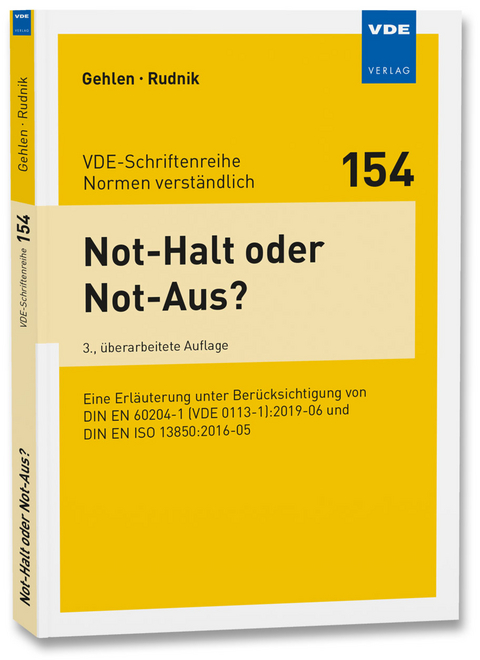 Not-Halt oder Not-Aus? - Patrick Gehlen, Siegfried Rudnik