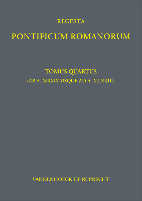 Regesta Pontificum Romanorum - Philipp Jaff&eacute;