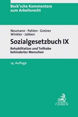 Sozialgesetzbuch IX - Neumann, Dirk; Pahlen, Ronald; Greiner, Stefan; Winkler, Jürgen; Jabben, Jürgen; Wilrodt, Hermann; Gotzen, Otfried