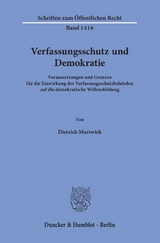 Verfassungsschutz und Demokratie. - Dietrich Murswiek