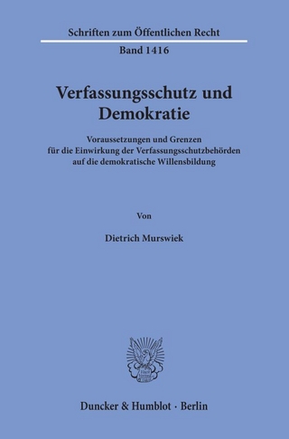 Verfassungsschutz und Demokratie.