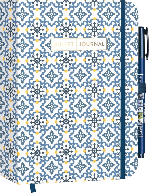 Pocket Bullet Journal "Dream of Marocco" mit Original Tombow Brush Pen Fudenosuke in schwarz