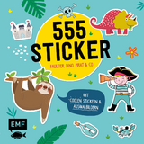 555 Sticker &ndash; Faultier, Dino, Pirat und Co. - 